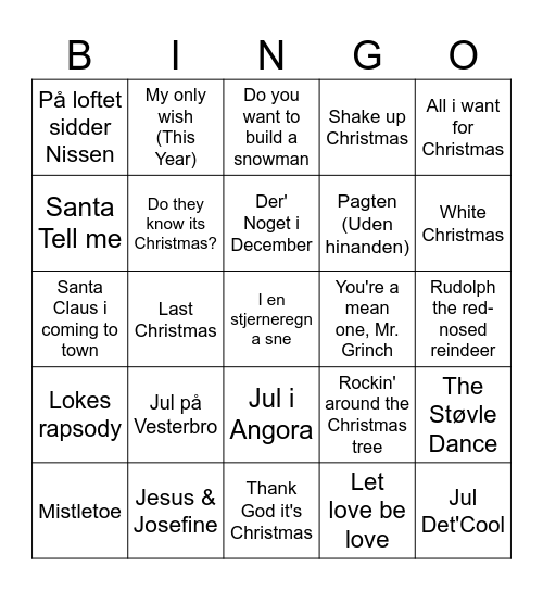 Gentofte Bingo Card