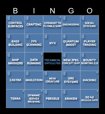 CITIZENCON 2955 Bingo Card