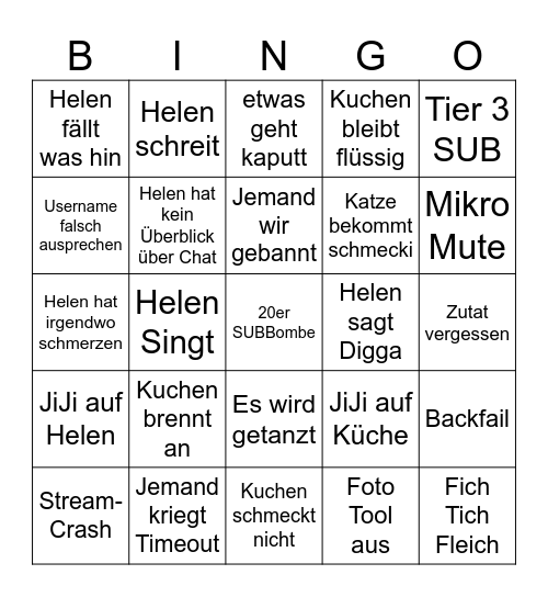 ALMOST BIRTHDAY BINGÖ Bingo Card