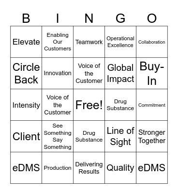 CEM WEEK 25 Bingo Card