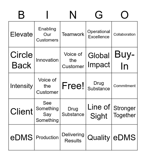 CEM WEEK 25 Bingo Card