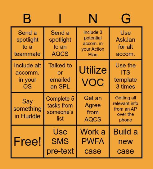 Team Capiz Bingo Card