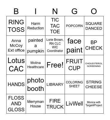 FALL IN LOVE WITH HEALTH! Bingo Card