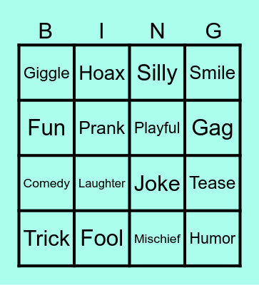 APRIL FOOL'S DAY Bingo Card