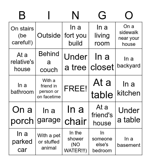 Band Practice Bingo - October Bingo Card