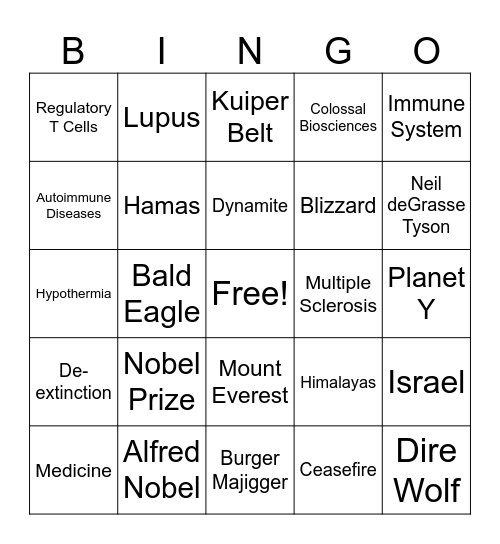 CNN 10 10/7/25 Bingo Card