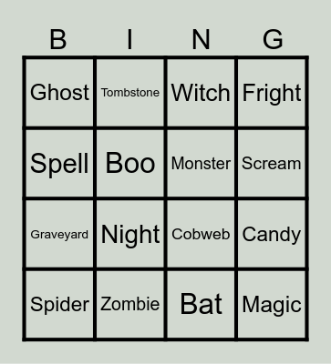 HALLOWEEN Bingo Card