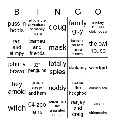 nick pagan Bingo Card