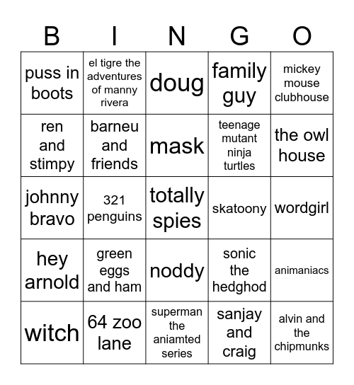 nick pagan Bingo Card