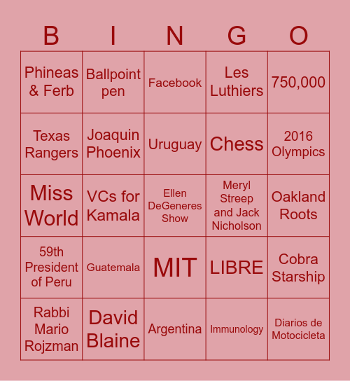 Jewtina y Co. x LitClub NYC Trivia Bingo Card