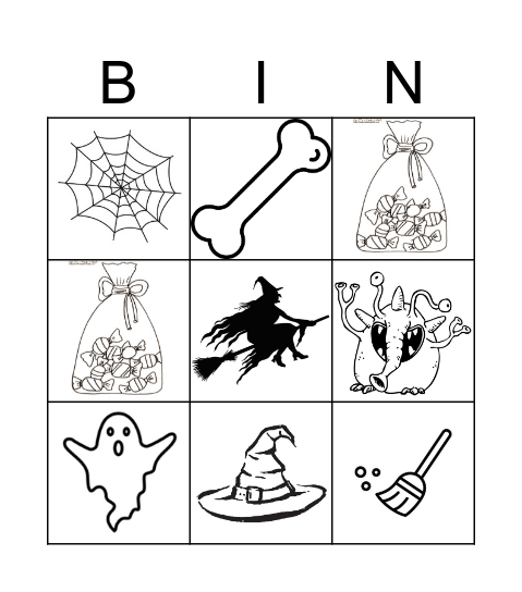 Halloween bingo ! Bingo Card