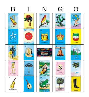 Loteria Bingo Card