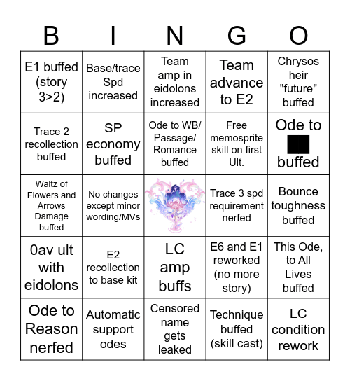 V3 Unbrick Bingo Card