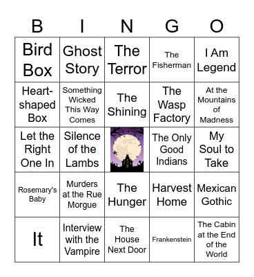 Popular Horror Titles Bingo Card