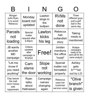 Scout Bingo Card