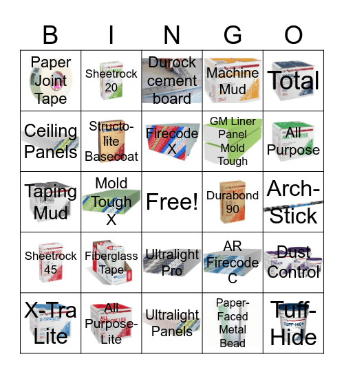 Eastern Product Bingo Card