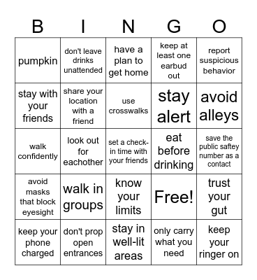 HALLOWEEN BINGO Card