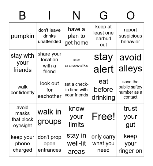 HALLOWEEN BINGO Card