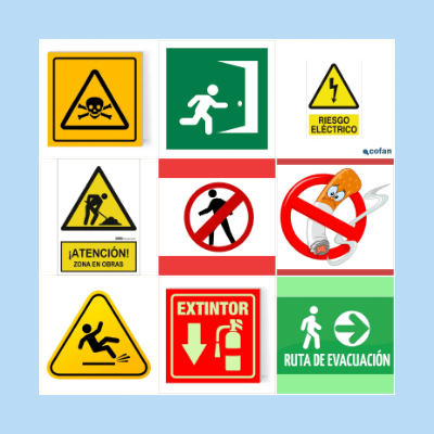 Loteria de señales de protección civil Bingo Card