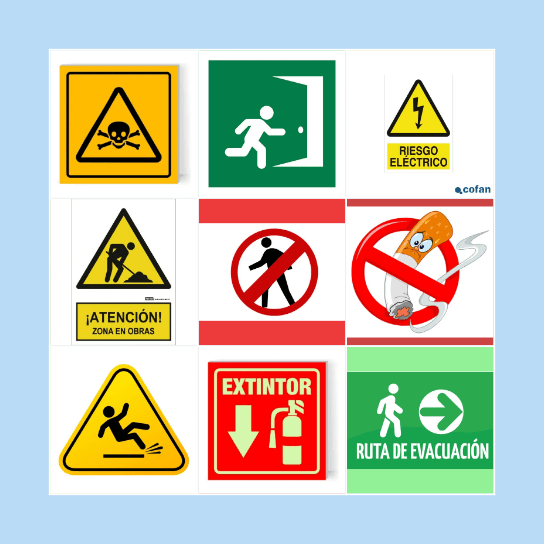 Loteria de señales de protección civil Bingo Card