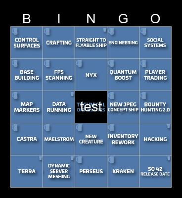 CITIZENCON 2955 Bingo Card