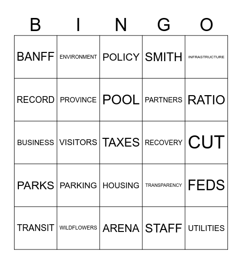 2025 Chamber Forum Bingo Card