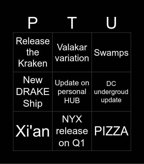 CitizenCon 2955 Bingo Card