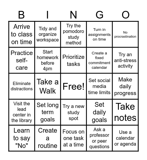 Bingo Card