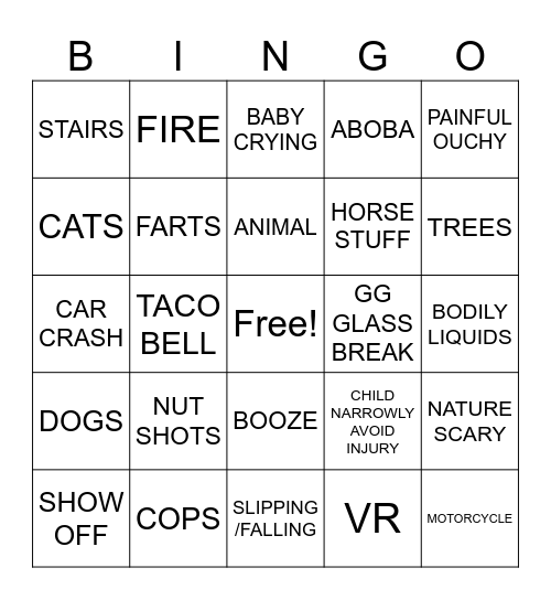 DAILY DOSE OF BINGO Card