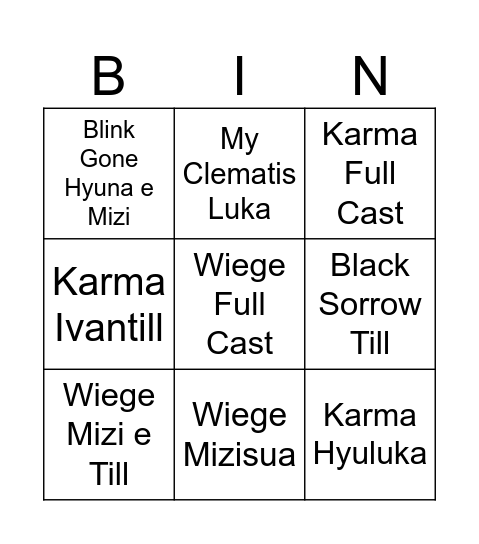 Palpites Covers Alnst Bingo Card