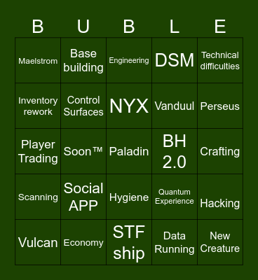 Cticon Bingo Card