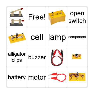 Electricity BINGO Card