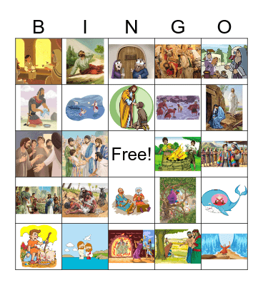 Bible Lessons Bingo Card