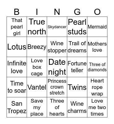 I GOT PEARLS :) Bingo Card