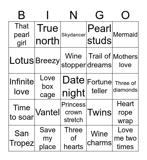 I GOT PEARLS :) Bingo Card