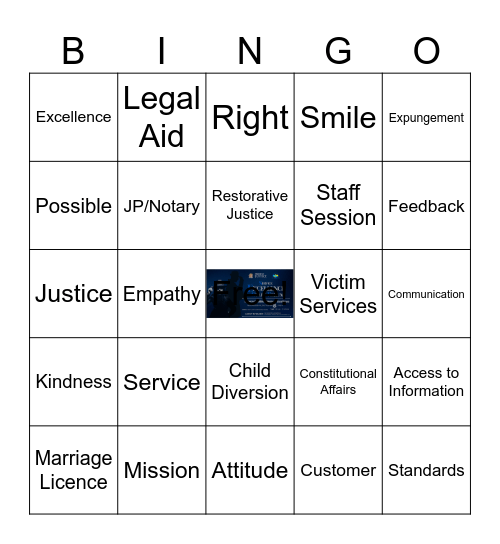 Service Excellence Bingo Card