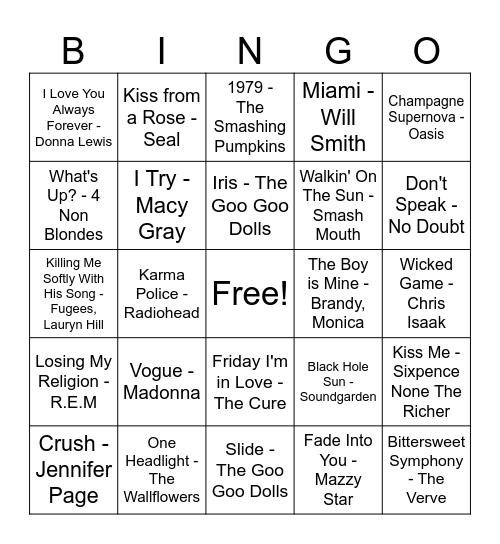 My Mom smoking cigarettes in the chevy lumina (90s) Bingo Card