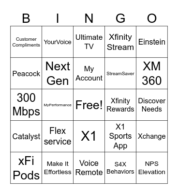 Customer Service Week! Bingo Card