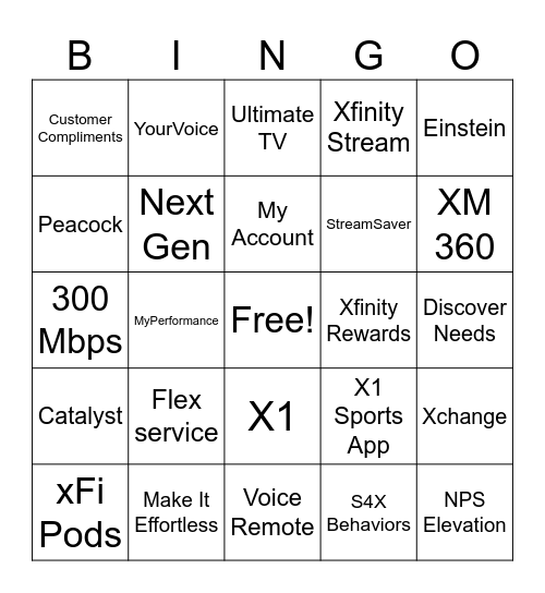 Customer Service Week! Bingo Card