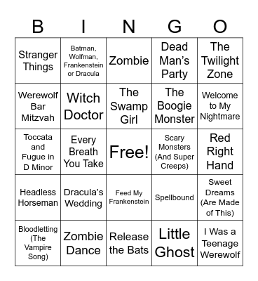39MB HALLOWEEN ROUND 2 Bingo Card