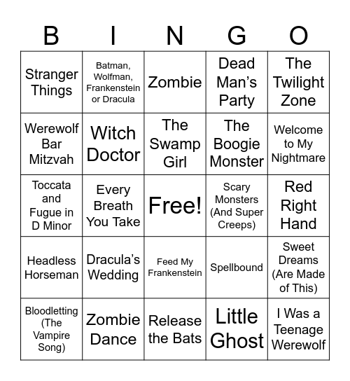 39MB HALLOWEEN ROUND 2 Bingo Card