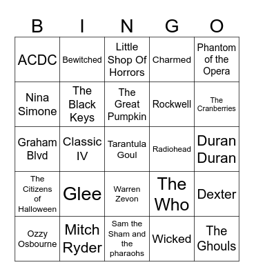 Halloween 2 Bingo Card