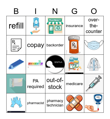 Pharmacy Bingo Card