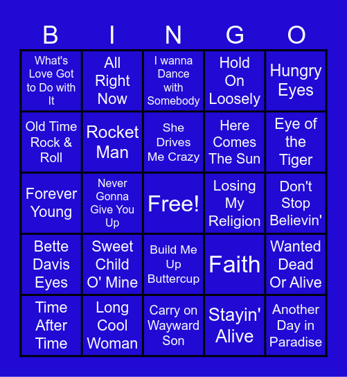 2025 CSW PSCO Music Bingo - PM Bingo Card