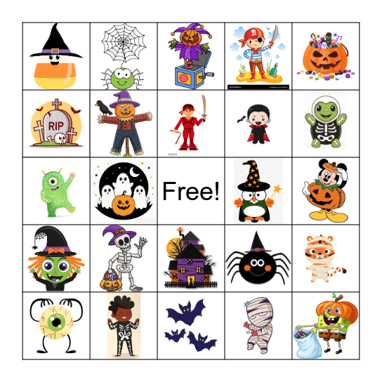 Halloween BINGO Card