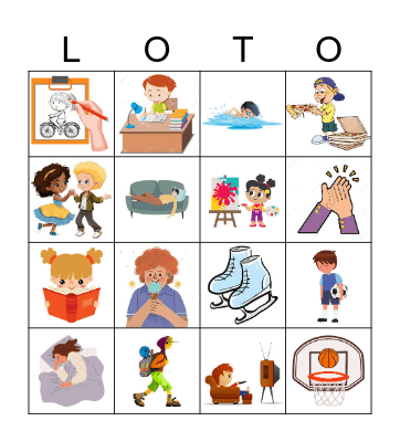 Le passé composé Bingo Card