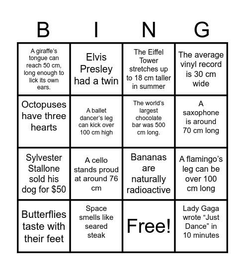 Sonnedou Bingo Card