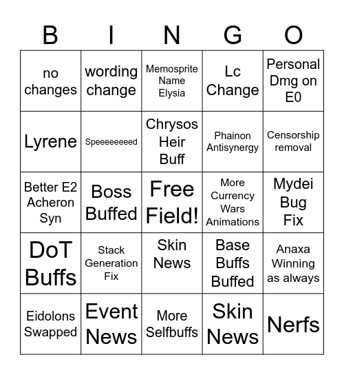 v3 Beta Bingo Card