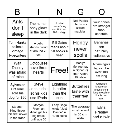Sonnedou Bingo Card