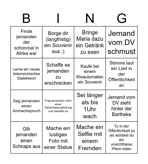 Linz-Bingo Card